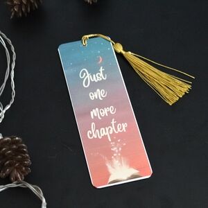 Just One More Chapter Bookmark, Wooden Bookmark
